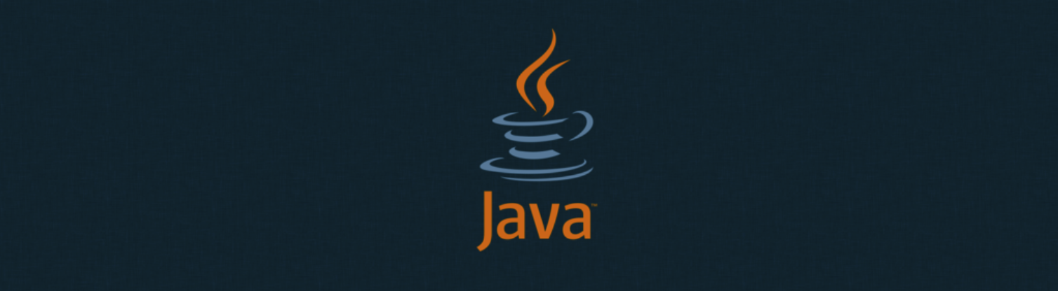 Banner com logo da linguagem de programação java